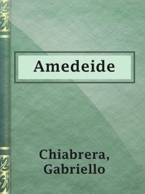 cover image of Amedeide